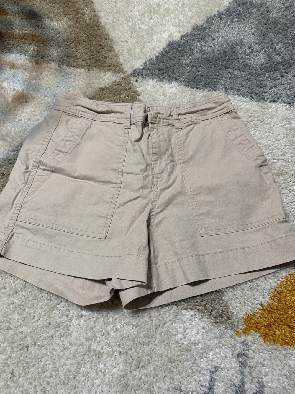 a new day Tan High-Rise Utility Bermuda Shorts